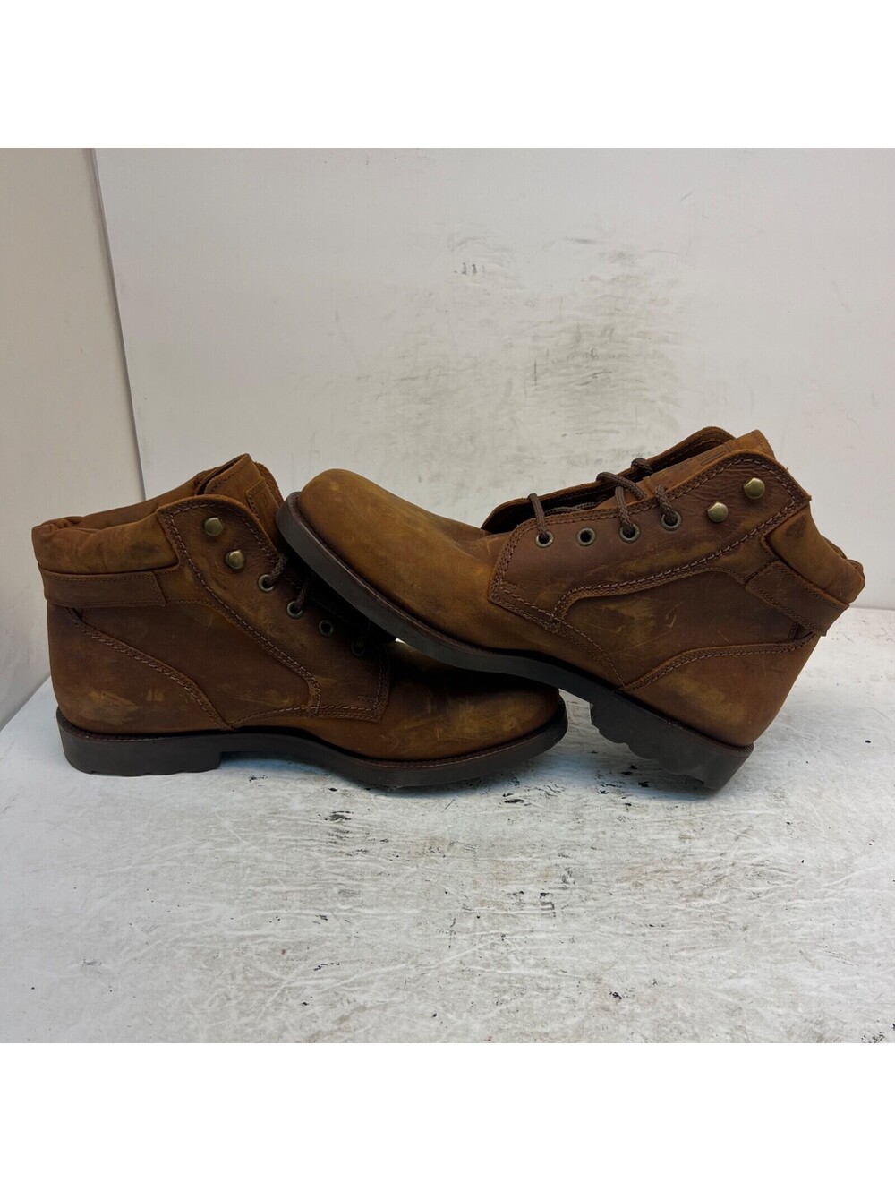 Paragon Adventure Men's Lace-Up WP Casual Boots 475 Brown Leather Size 12D - Picture 6 of 8